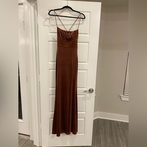 Windsor. Formal velvet mermaid dress. Size small. Rust color